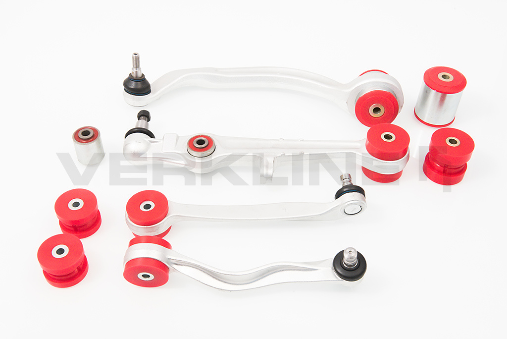 Full Front Polyurethane Wishbones Bushings Kit Audi Street Hardness