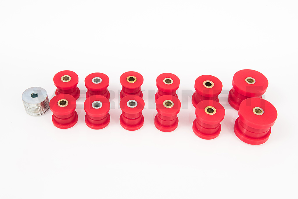 Full Rear Polyurethane Bushings Set Cast Wishbone Audi B5 (Street hardness) VERKLINE
