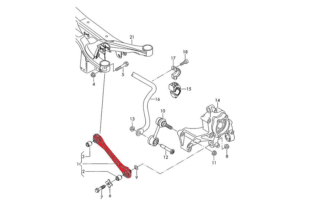 Audi A3 8p Rear Suspension Diagram