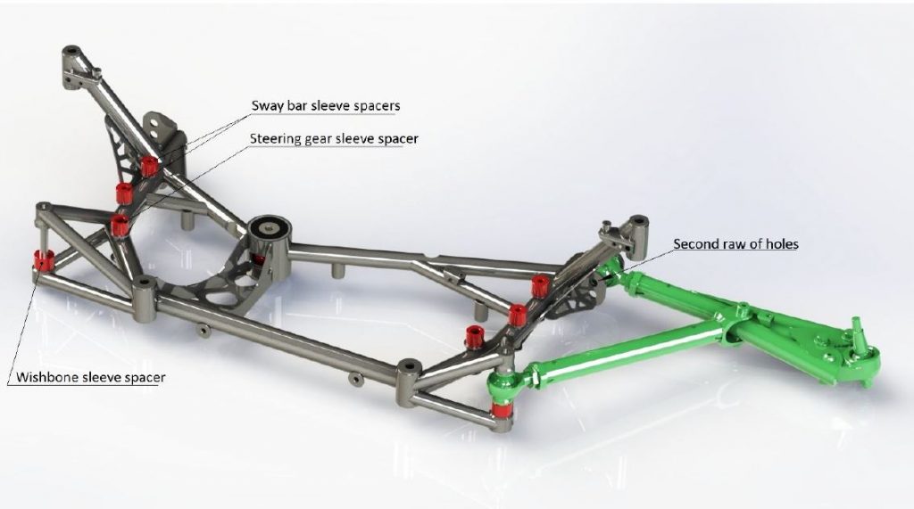 Verkline adjustable tubular front race-lowered wishbones - mqb audi rs3 s3 a3 (8v), golf mk7, seat leon (5f) - was-017