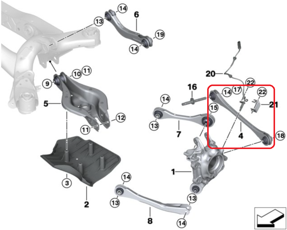 Rear Adjustable Toe Links with lockout kit Toyota Supra A90 A91 VERKLINE